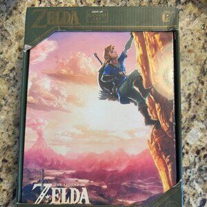 Legend Of Zelda Luminart Breath Of The Wild Canvas Wall Light Up Art Nintendo